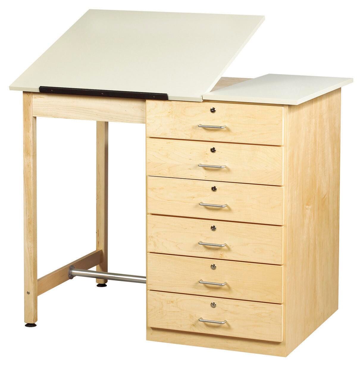 Diversified Woodcrafts Drafting Table, 48 x 32-1/2 x 39-3/4 Inches, Maple, Item Number 566731